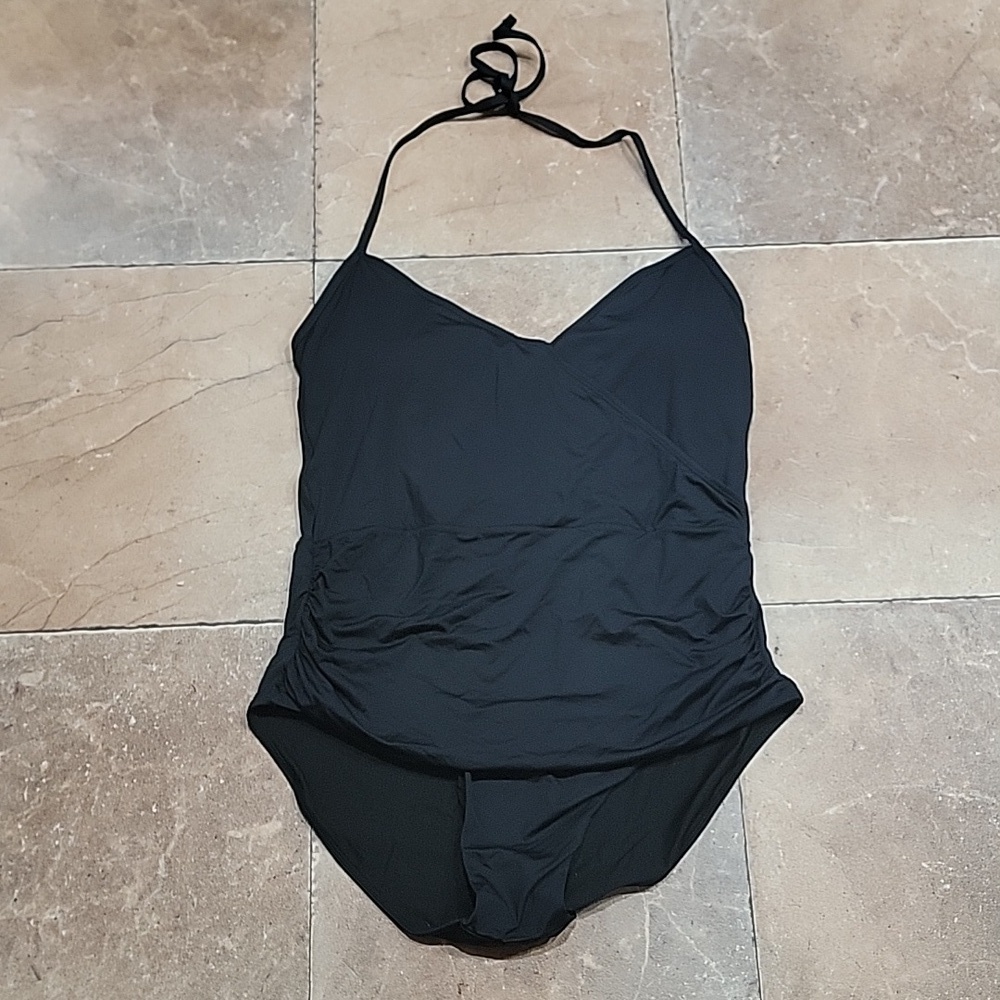 Sunn Lab Swim One Piece Black Swimsuit Women's Size Large